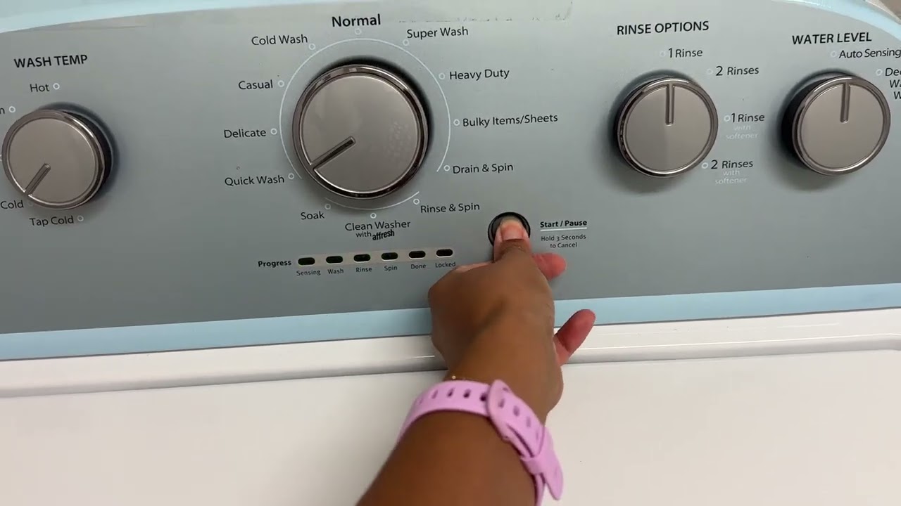 How to start Whirlpool Washer WTW4816FW3