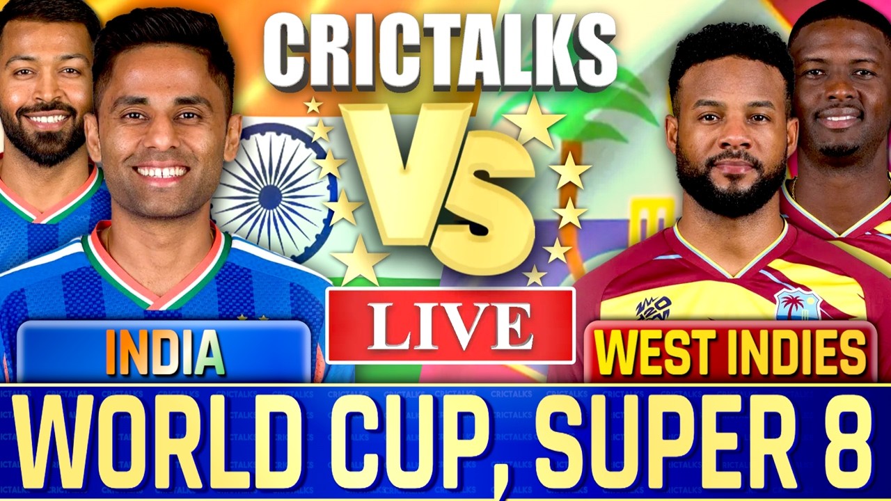 🔴 India vs West Indies Cricket Live Match Today, T20 World Cup 2026 Scores Commentary, IND v WI