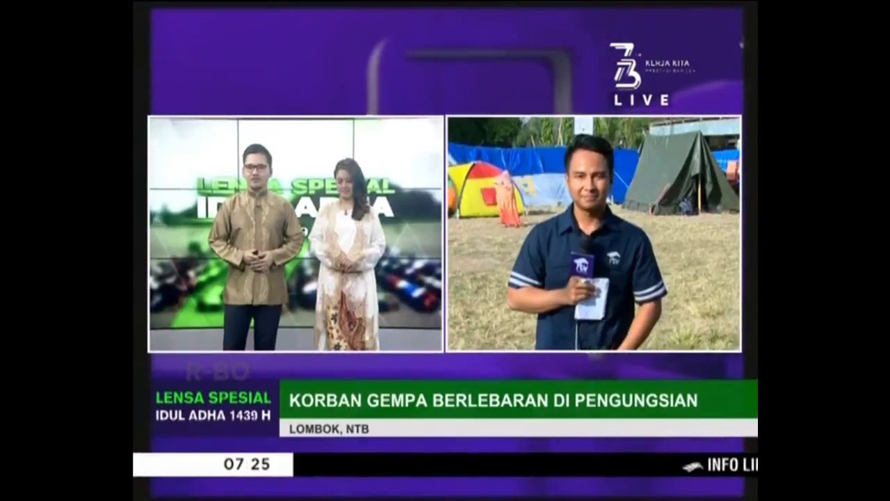 Duka Korban Gempa Lombok Rayakan Idul Adha di Pengungsian - 22 Agustus 2018