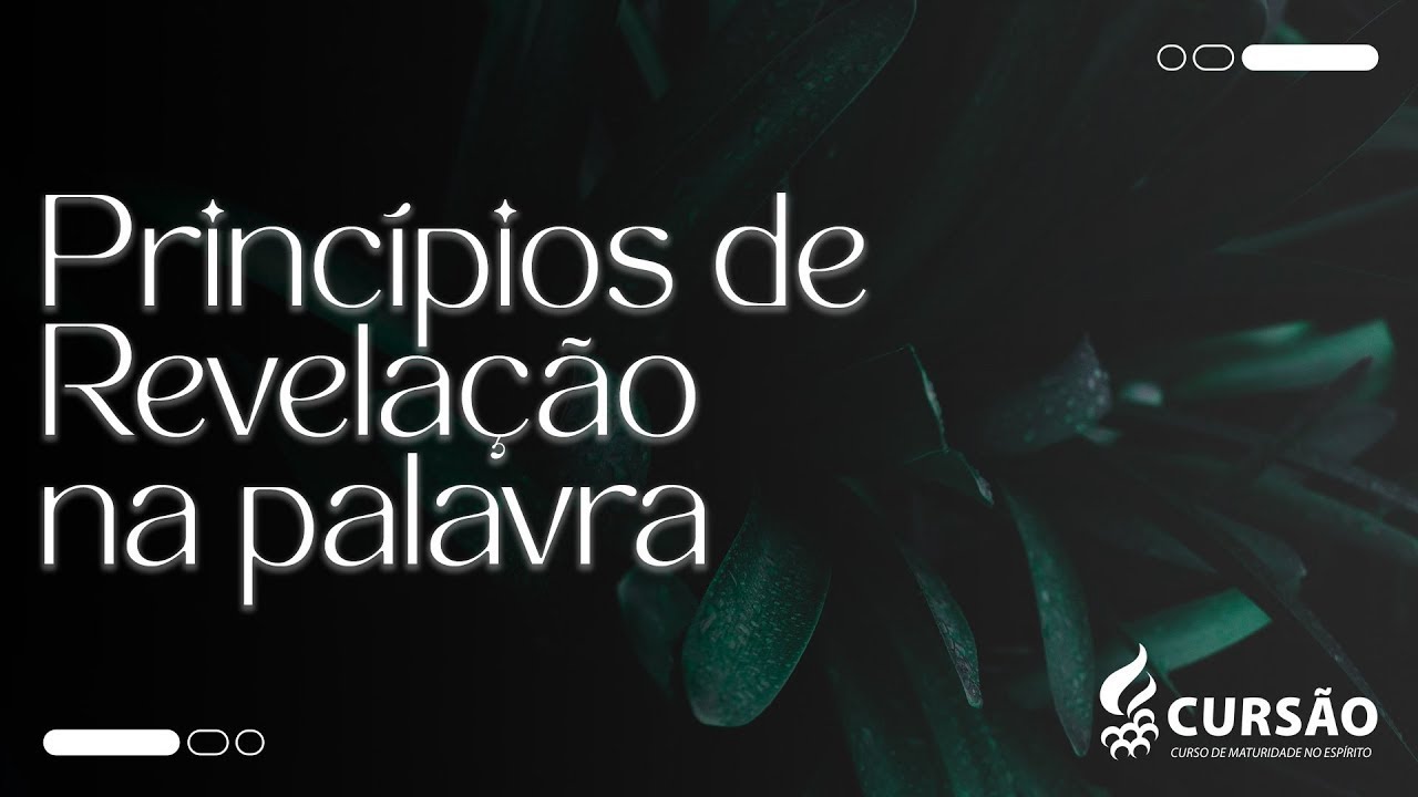 Cursão | Aula 01 | Princípios de revelação na Palavra | Pr. Renan Além