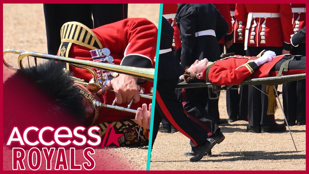 Royal Guards FAINT During Prince William's Trooping The Colour Rehearsal
