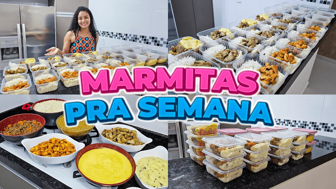 Marmitas Congeladas | Fiz 25 Marmitas Para Semana, Cardápio Completo