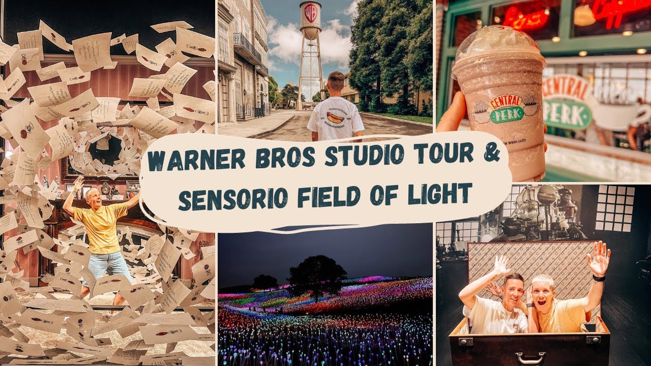 Warner Bros Studio Tour Hollywood | Outlet Shopping | Sensorio Field of Light | California Vlog 2023