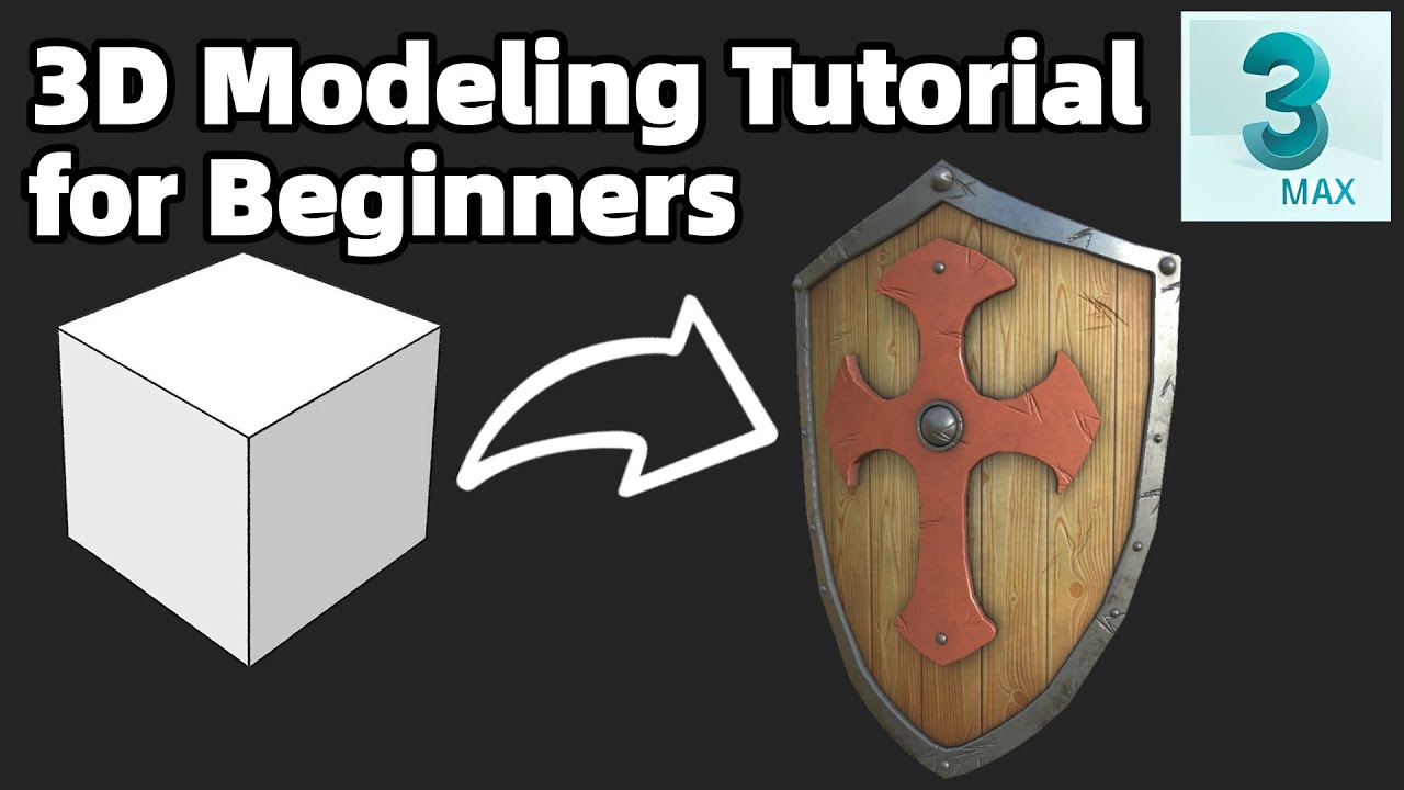 Modeling a Shield from a Cube in 3ds Max | Beginner 3D Modeling Tutorial