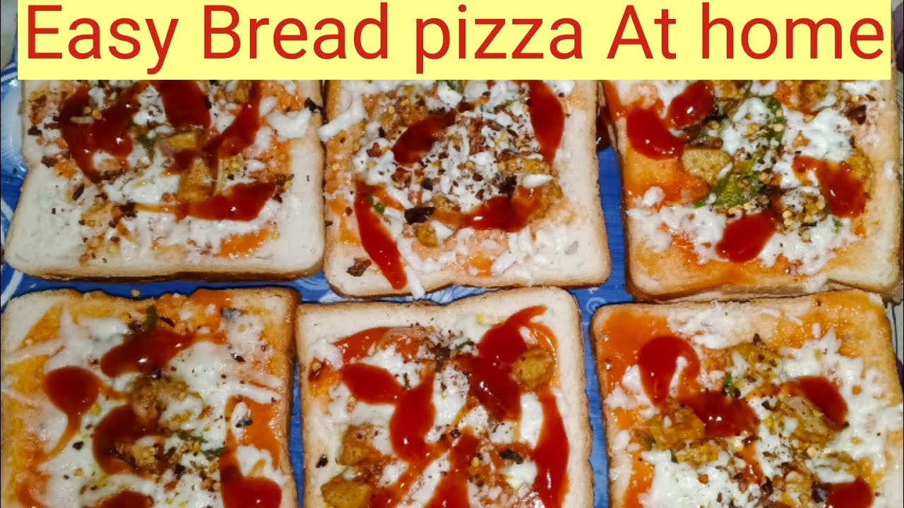 Easy Bread pizza at home/Cheese bread pizza Instant Bread pizza /Bread slice pizza 