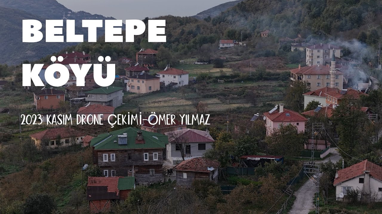 Kastamonu Cide Soğuksu Beltepe Köyü 2023 Kasım ayı drone çekimi. Muhteşem gün batımı.