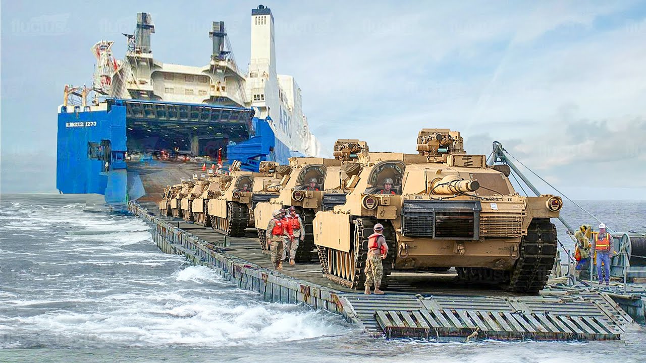 Inside US Crazy Logistics to Transport Tons of Tanks By Sea