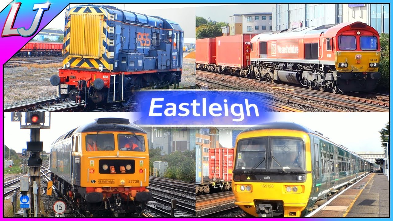 A Busy Day At Eastleigh (Train Spotting UK)