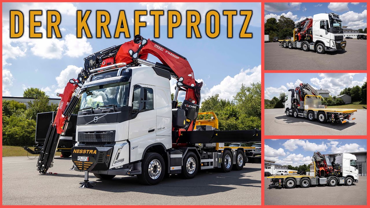 VOLVO FH 540 mit FASSI F1450 RB 2.28 und FLY-JIB L816 | LYMA Kran- und Fahrzeugbau GmbH