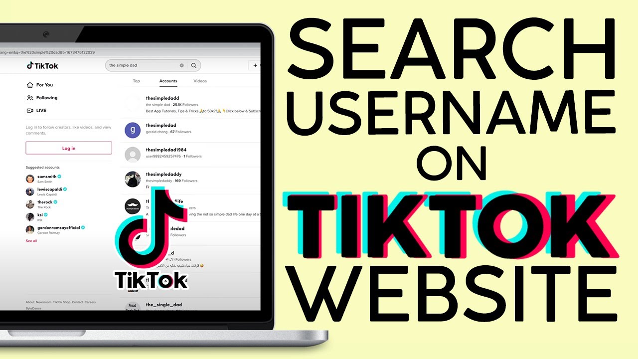 How to Search for Username on Tiktok Website (2023)