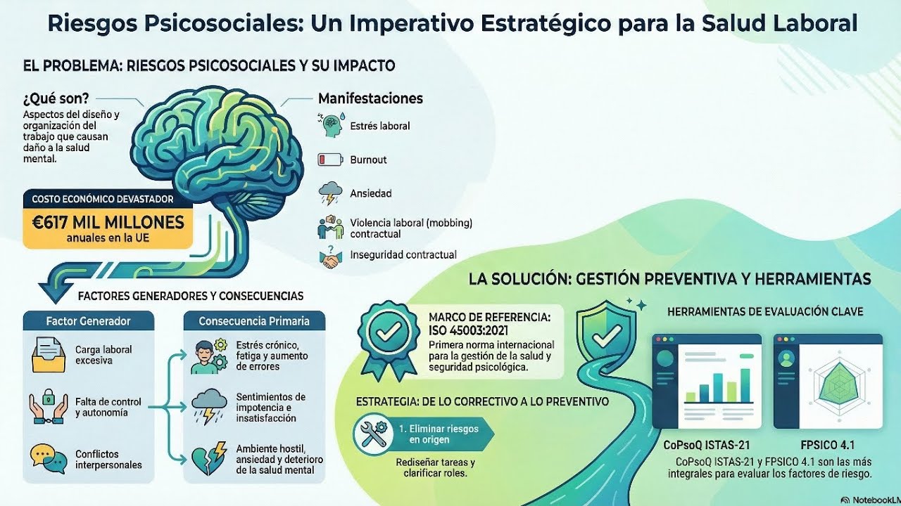 SALUD MENTAL🧠 y RIESGOS PSICOSOCIALES🫥: Estrategias según la Norma ISO 45003