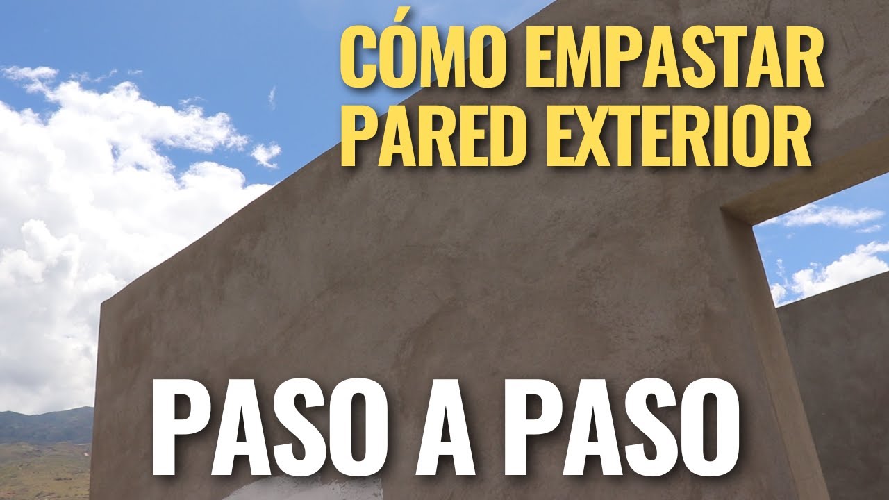Como empastar paredes exteriores