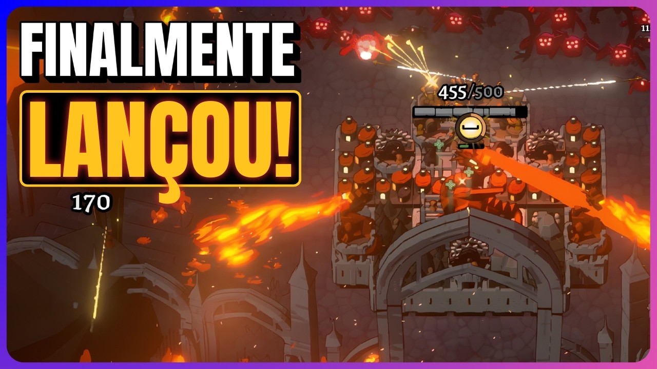 NOVO ROGUELIKE SURVIVOR com TOWER DEFENSE! • Monsters are Coming! Rock & Road