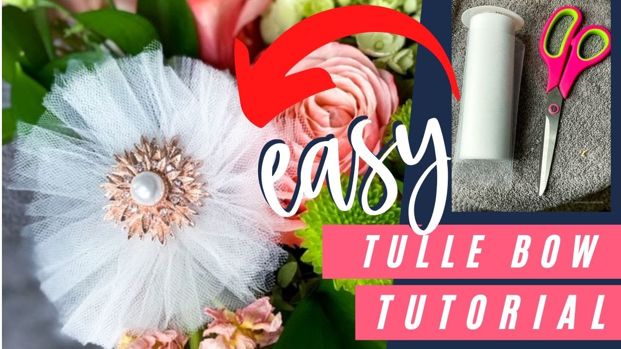 How to Make an Easy DIY Tulle Bow | Wedding Bow