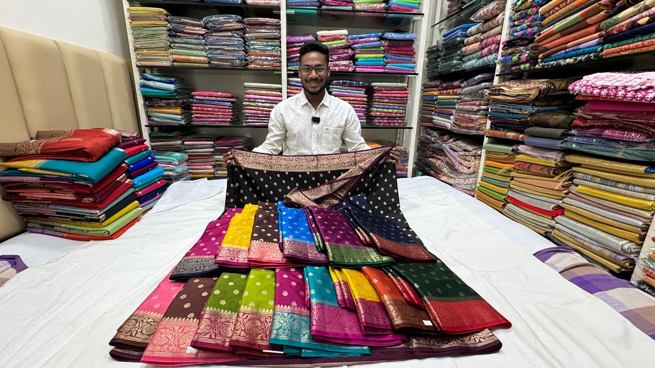 Bangalore Wholesale Saree Shop | Budget Friendly Gifting Saree | Single Saree Courier Available