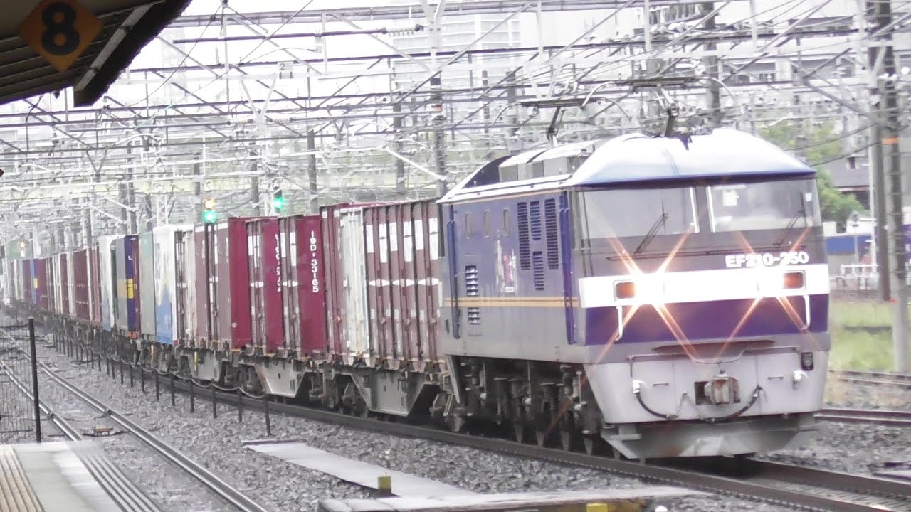 【U49A SUZUKI積載】EF210-350＋コキ 5070レ 熱田駅通過