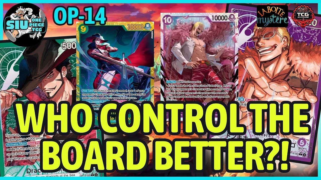 WHO CONTROL THE BOARD BETTER?! - OP14-EB04 🟢 Mihawk VS. 🟣 Doflamingo 🎮 GAMEPLAY
