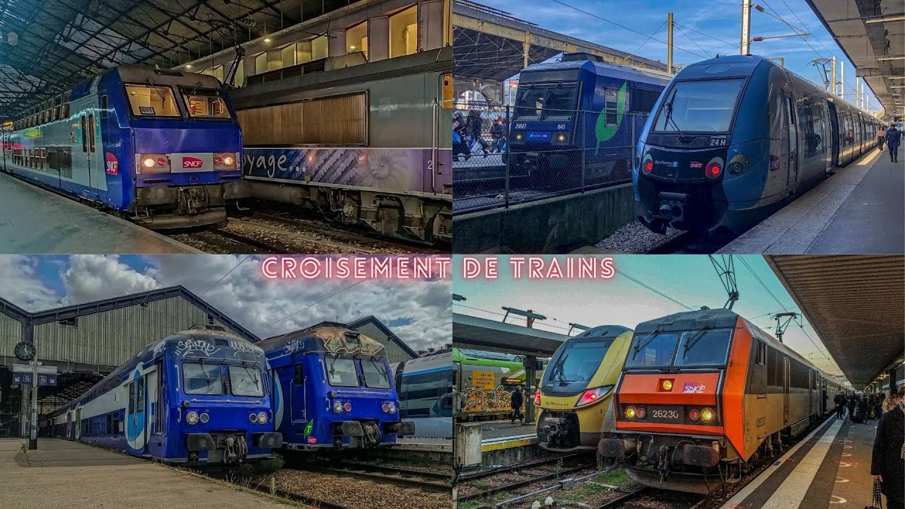 Quand un train en croise un autre !  #trainspotting #train