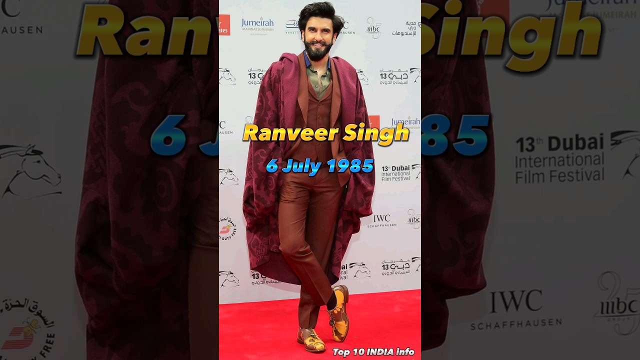 Top 10 Bollywood Actors Date of birth 📅🌹🌹 #shots @top10indiainfo