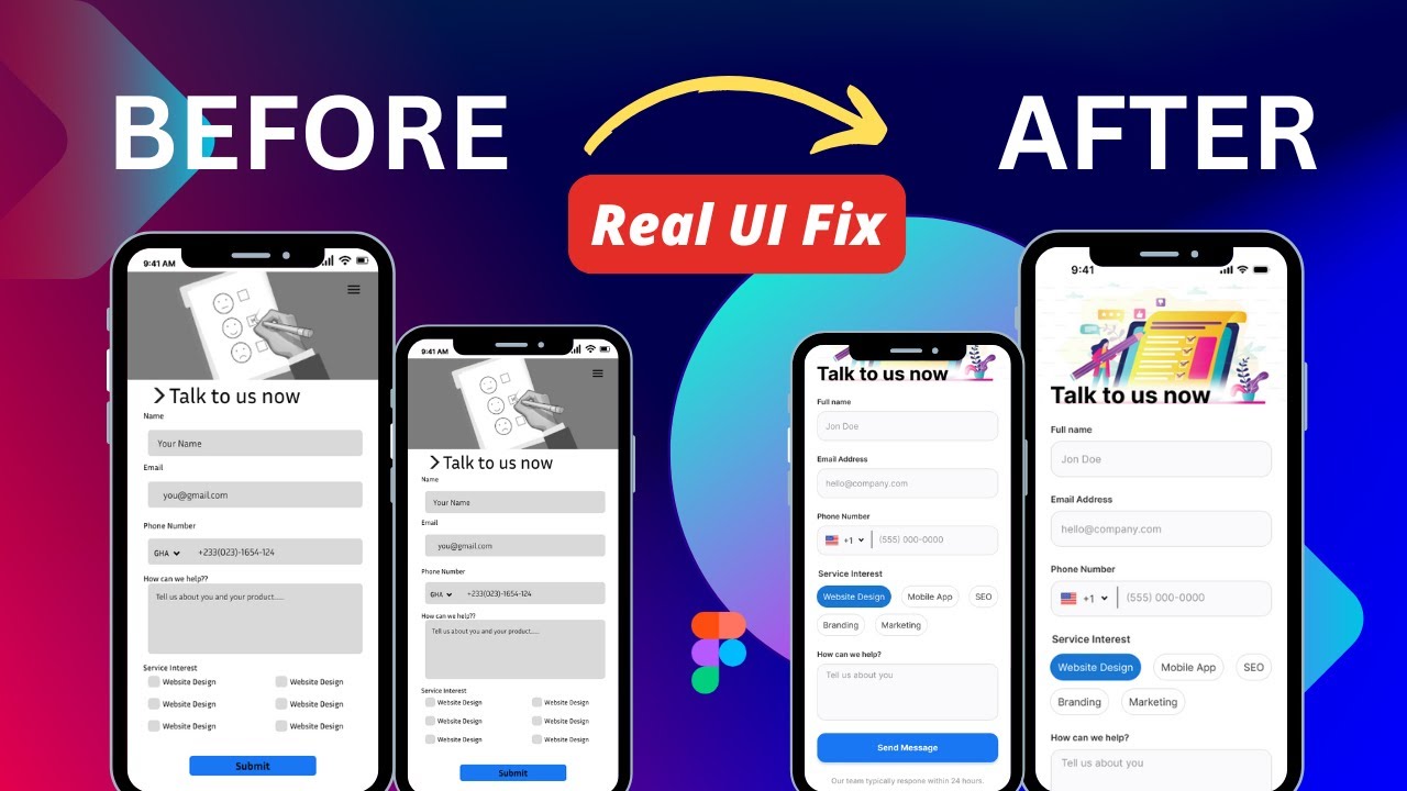 I Redesigned This UI Live in Figma (Real UX Fixes Beginners Miss)