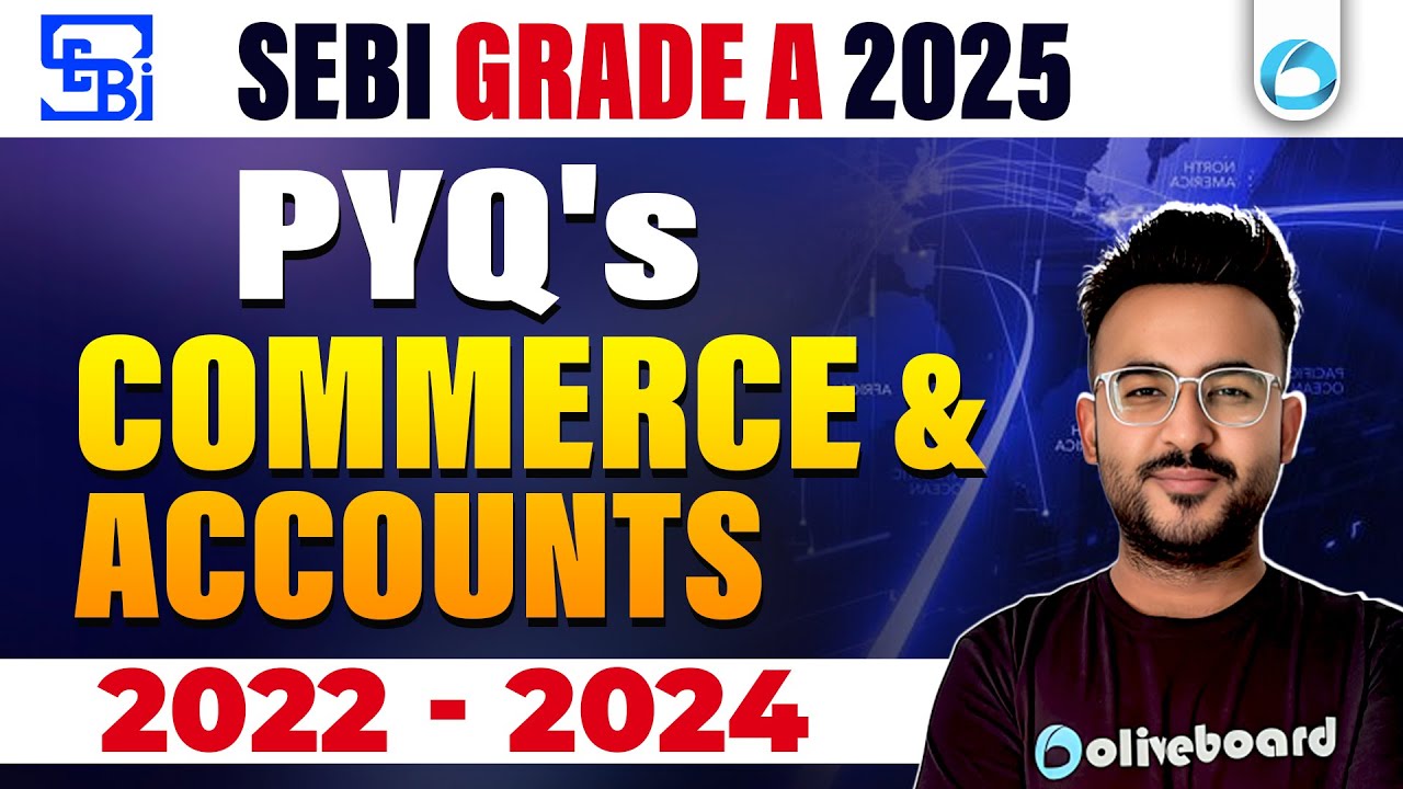 Commerce & Accounts | PYQs Analysis | 2022 - 24 | SEBI Grade A 2025