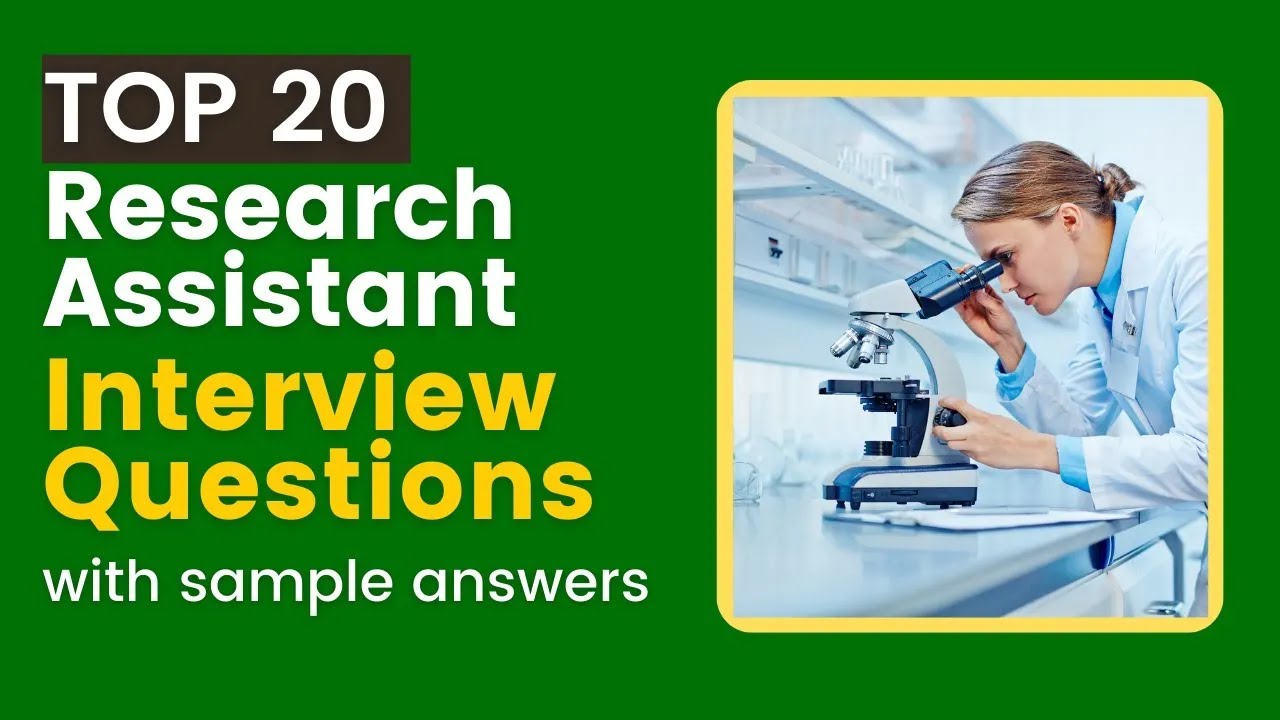 Research Assistant Interview Questions and Answers for 2026
