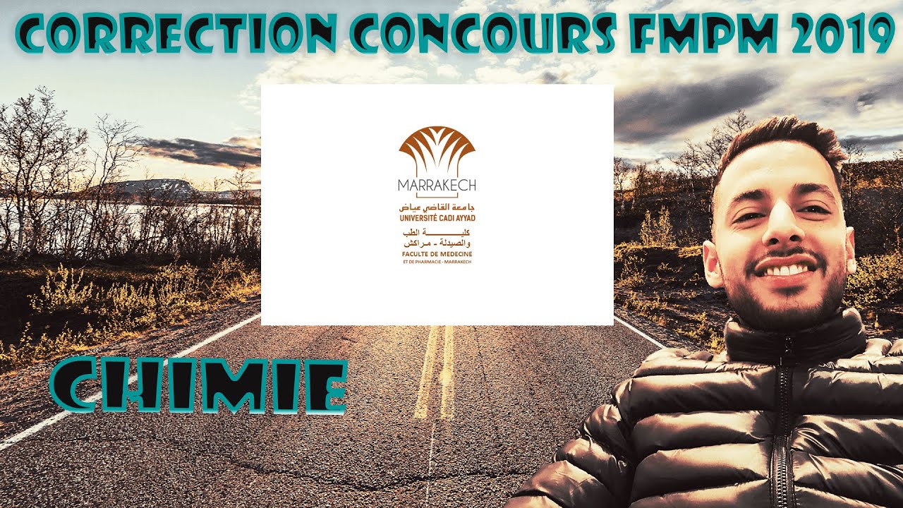 Préparation concours médecine : Correction FMP Marrakech 2019 (Chimie)