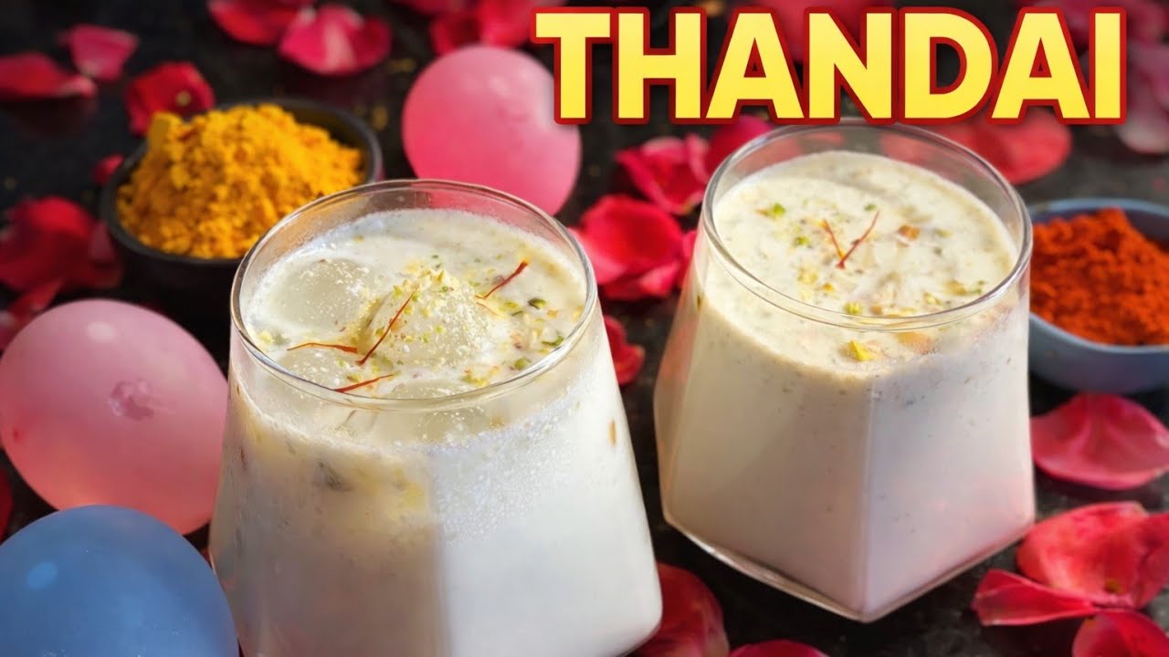 Easy Thandai Recipe| No syrup No Powder | Holi Special Recipe 