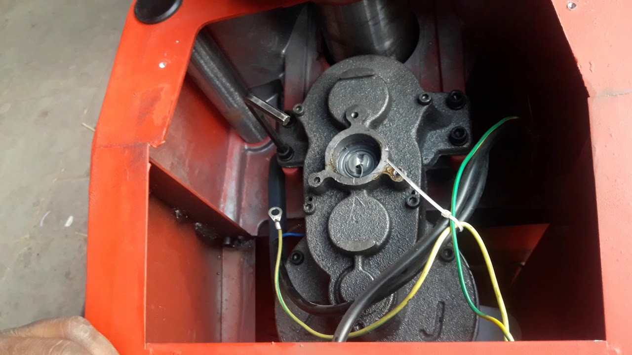 HOW TO REMOVE GEAR BOX & ELECTRIC MOTOR FOR MASKOT PIPE THREADING MACHINE