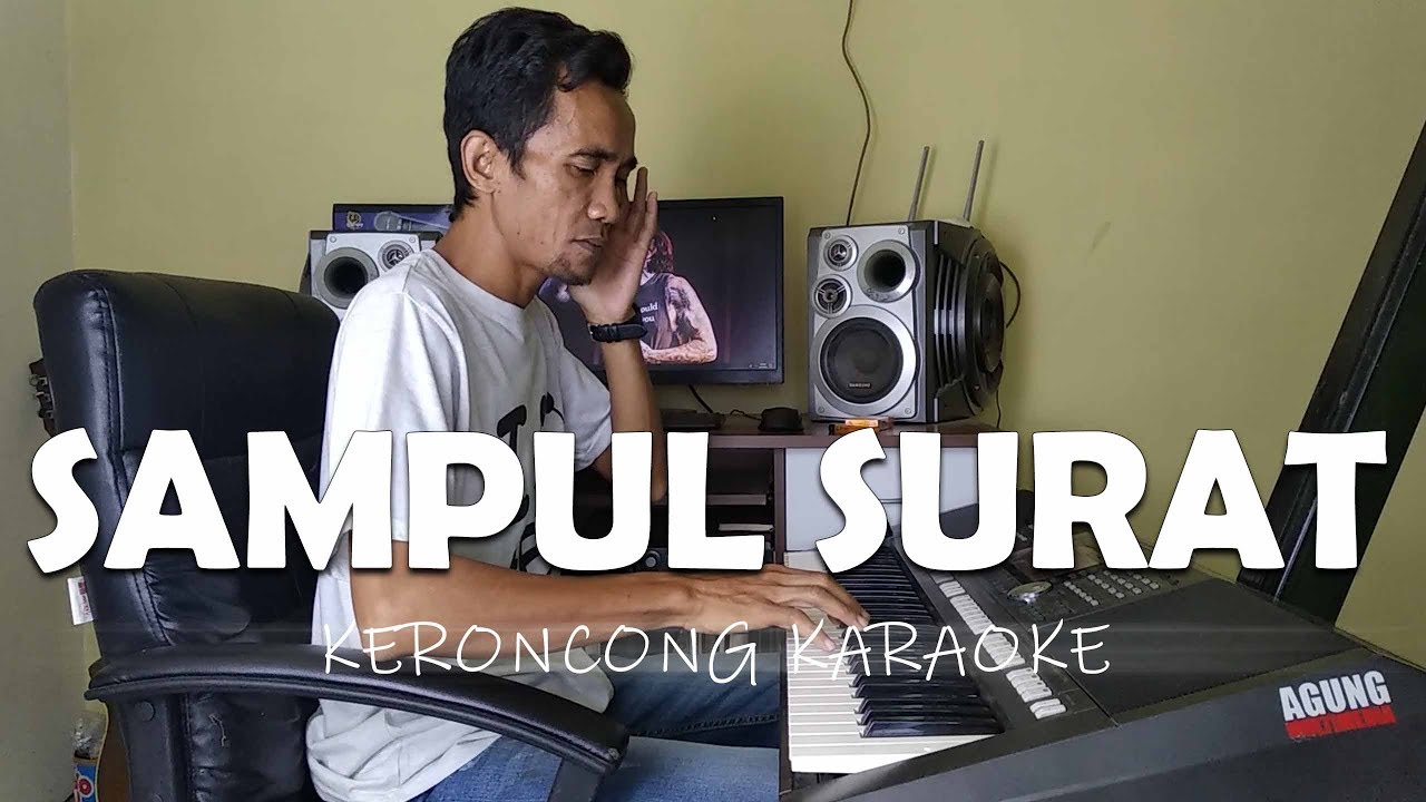 LANGGAM KERONCONG SAMPUL SURAT versi KARAOKE NADA PRIA