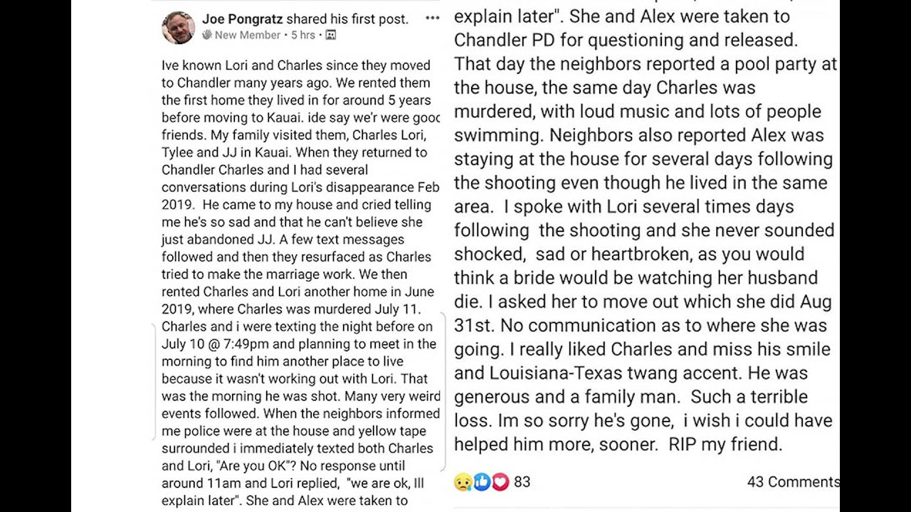 Police interview landlord who said Lori Vallow Daybell had a pool party after her husbands killing