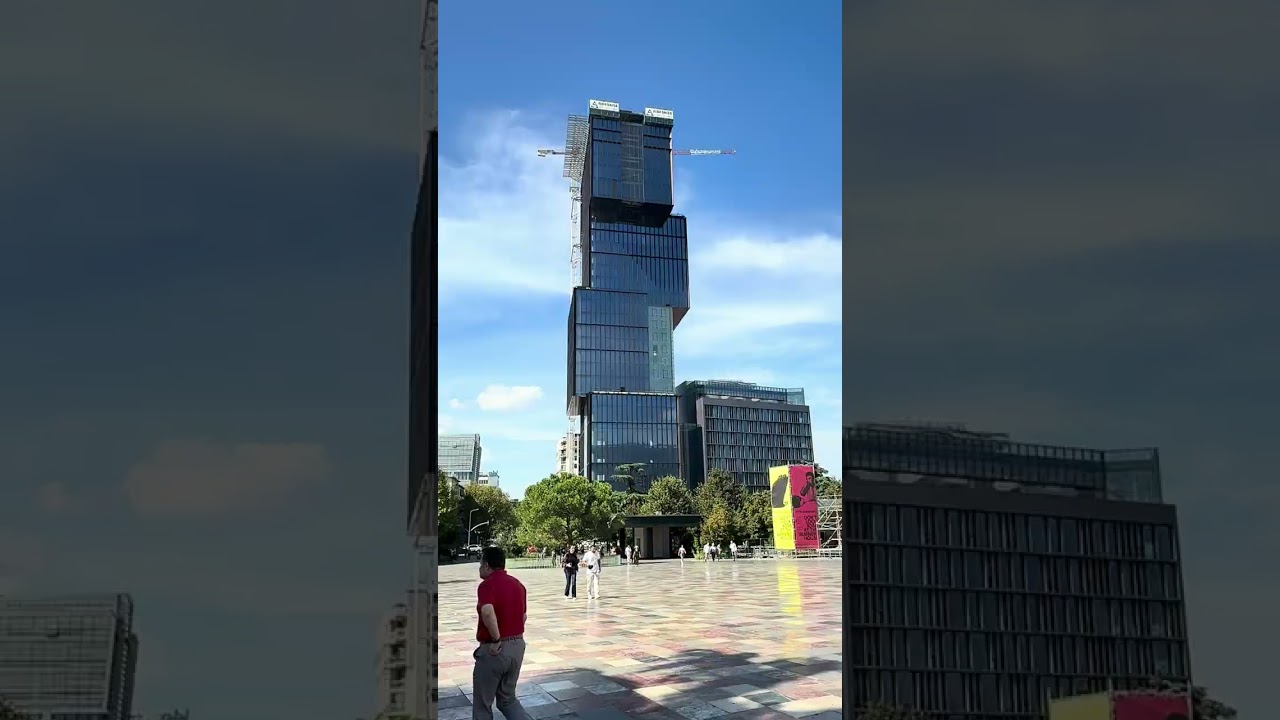 Discover Tirana&rsquo;s vibrant center on two wheels &ndash; #shorts #yt #travel #visit #tirana #balkan #cycling
