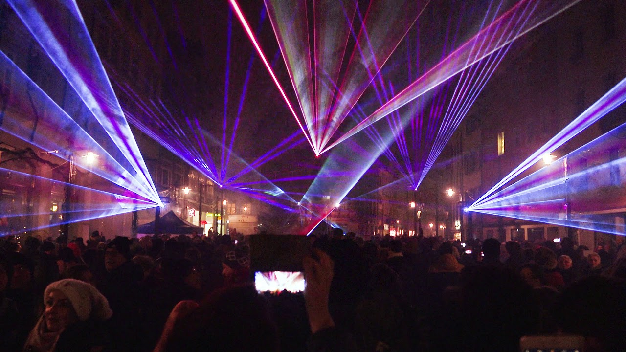 New Year's Laser Show in Constance, Germany 2019-2020 | Laserworld
