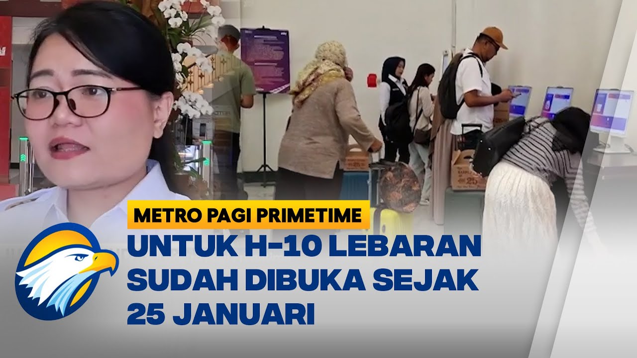 PT KAI Yogyakarta Sudah jual Tiket Mudik lebaran [Metro Pagi Primetime]