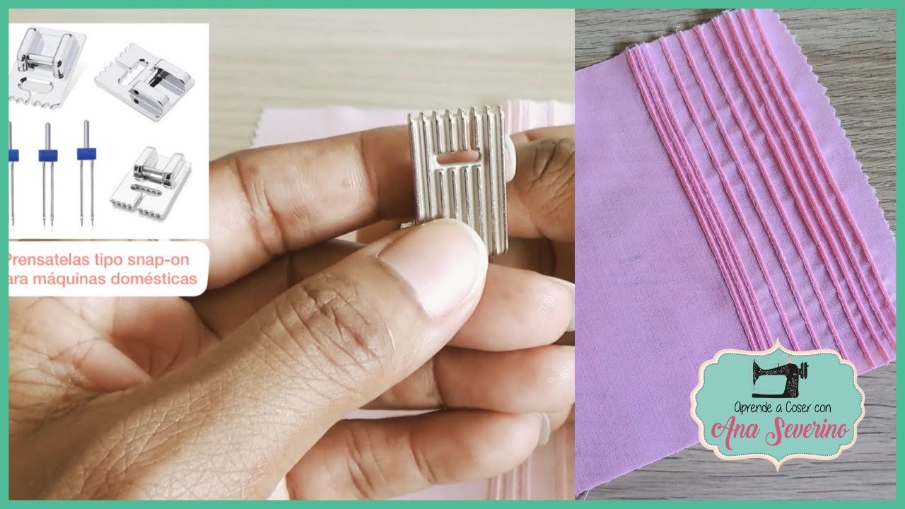 CÓMO HACER ALFORZAS en máquina doméstica _ con prensatelas PINTUCK _ BERNINA y OTRAS