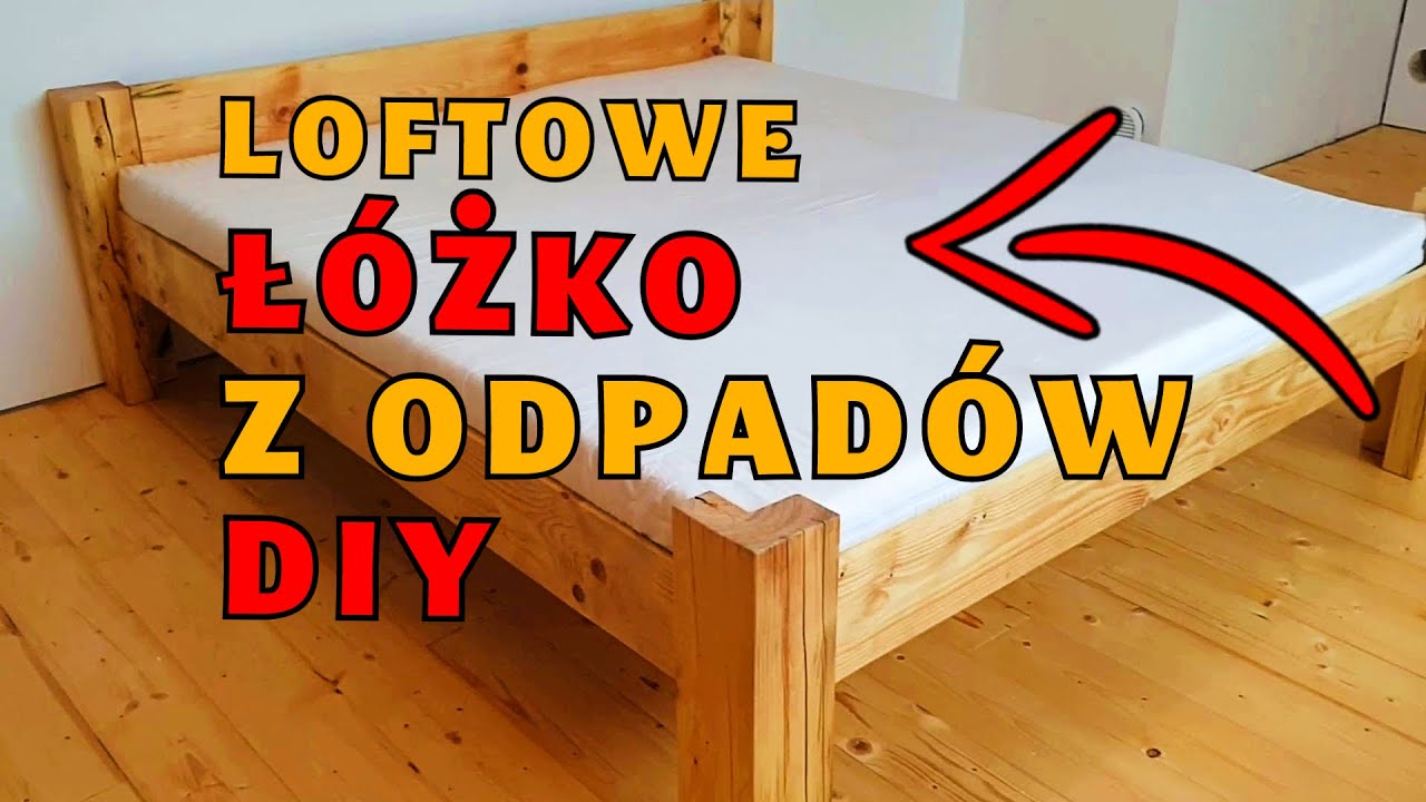 ►Jak zrobić drewniane loftowe ł&oacute;żko 180x200? Projekt od zera krok po kroku DIY Dom za 100 tys 369