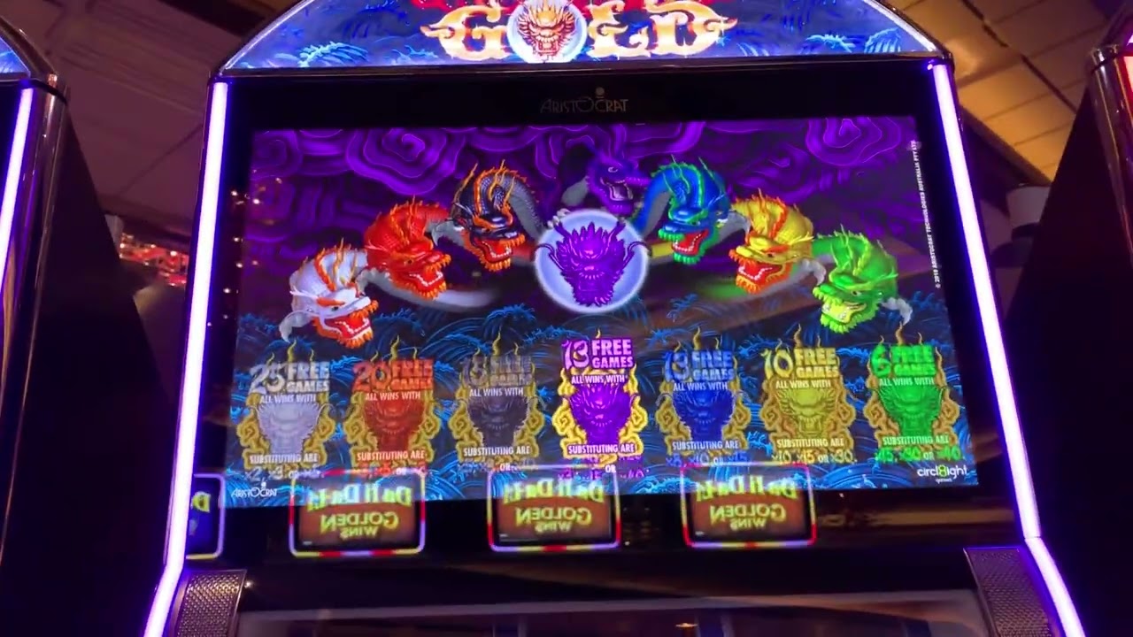 Aristocrat Dragons Gold 3 reel bonus #slots #dragonsgold #aristocratgaming