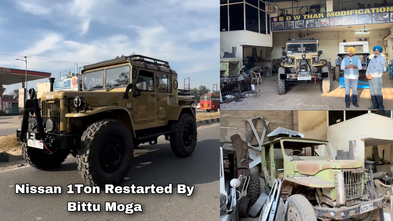 Original Nissan 1Ton | Restored | 4x4 | BDW Thar Modifiaction, Moga, Punjab