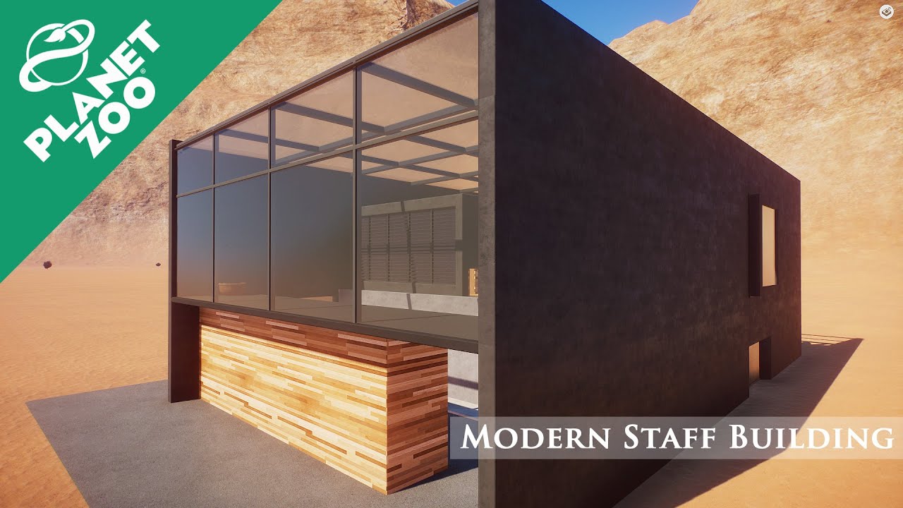 PLANET ZOO | Modern Staff Building #1 | Stop Motion