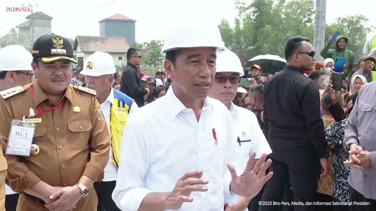 Keterangan Pers Presiden Jokowi Saat Tinjau Rekonstruksi Jalan, Lampung Tengah, 27 Oktober 2023