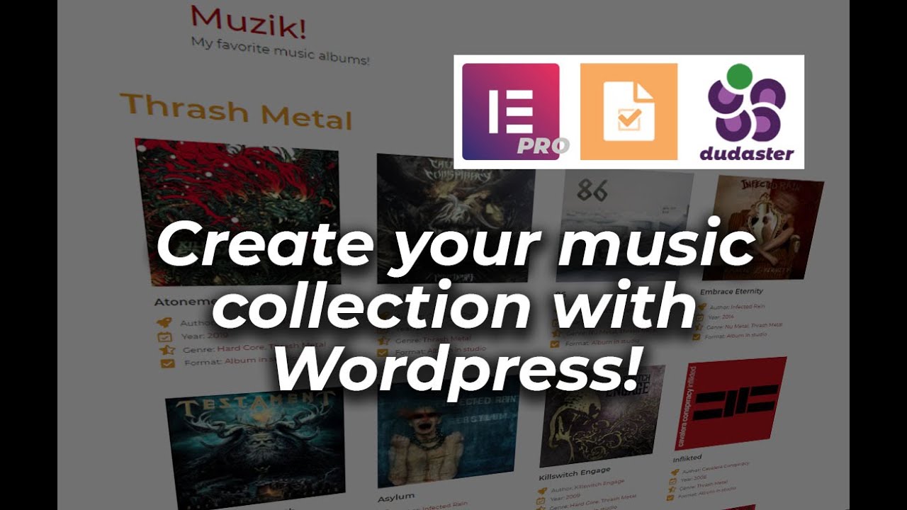 Wordpress music plugin, create your collection with Wordpress!