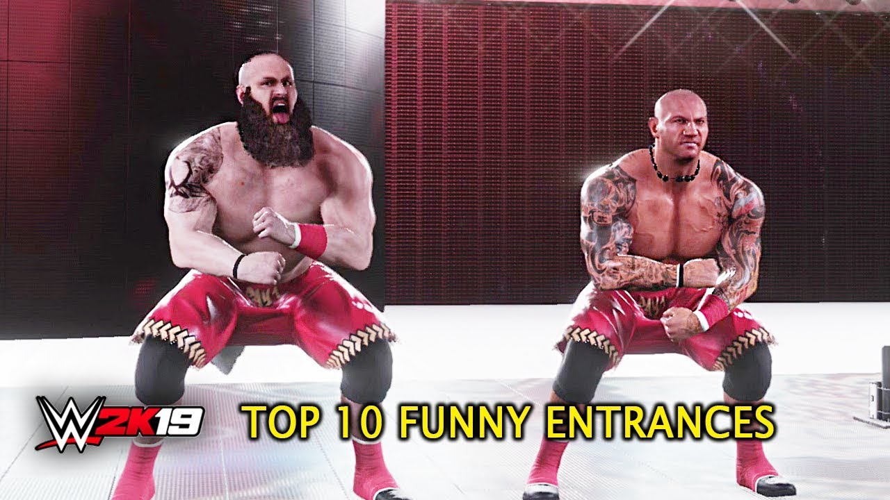 WWE 2K19 - Top 10 Funniest Entrances 