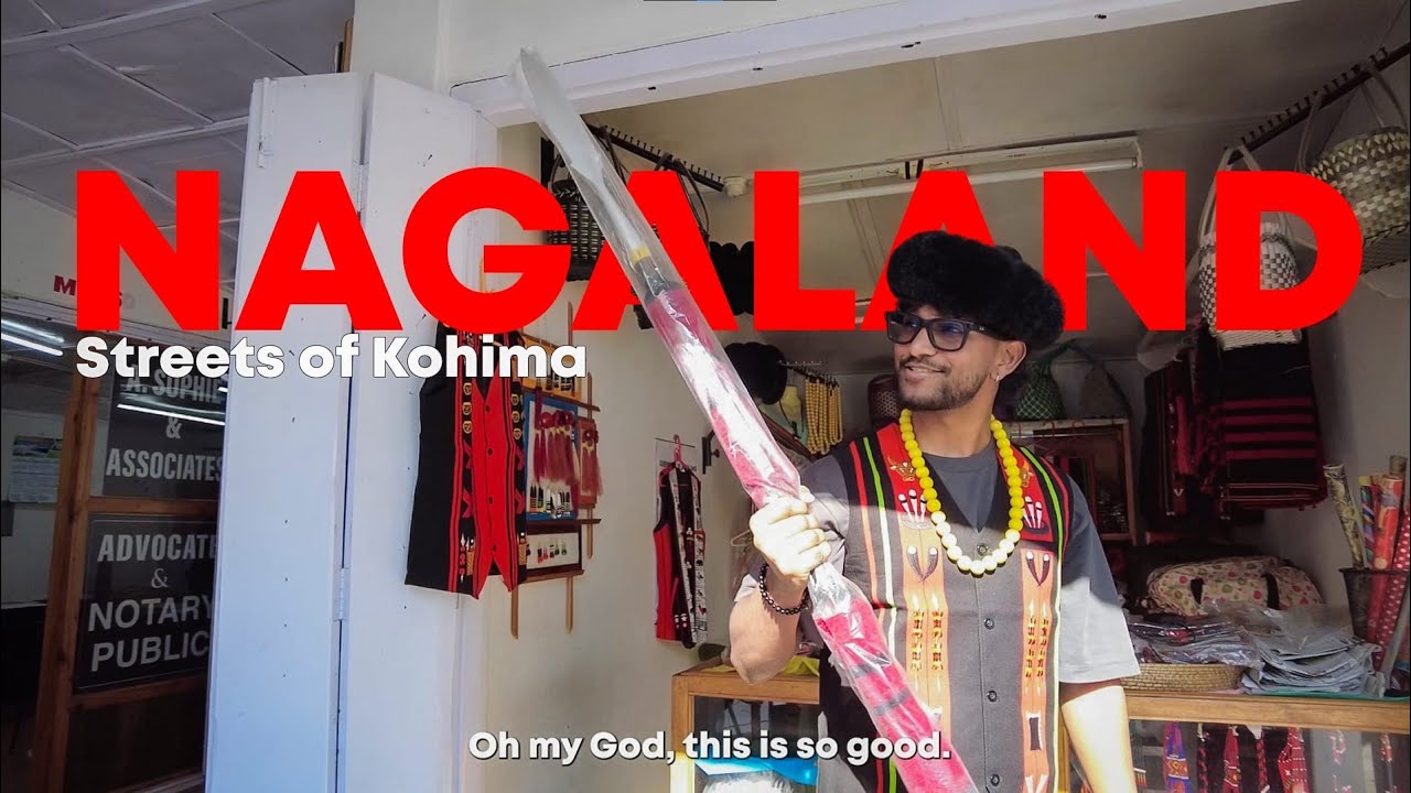 I TRY NAGALAND'S TRIBAL ATTIRES IN THE STREETS OF KOHIMA