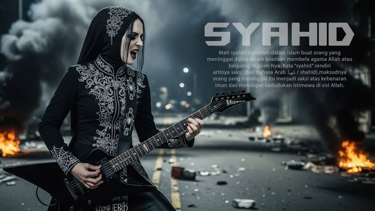 SYAHID - GOTHIC GIRLS METAL RELIGI (OFFICIAL AI MUSIC VIDEO)