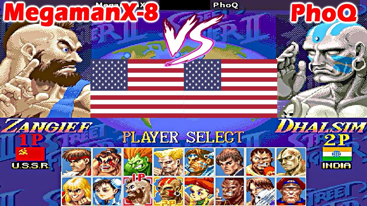 Super Street Fighter II X: Grand Master Challenge - MegamanX-8 vs PhoQ