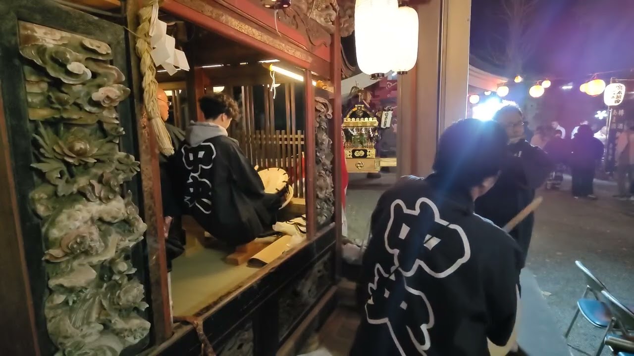 2025年12/31～2026年1/1 湯河原 素鵞神社 送り太鼓～迎え太鼓 中央区④