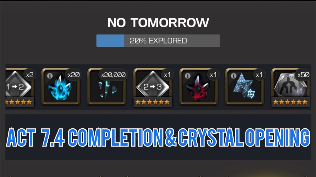 Act 7.4 COMPLETION & CRYSTAL OPENING👀 #MCOC