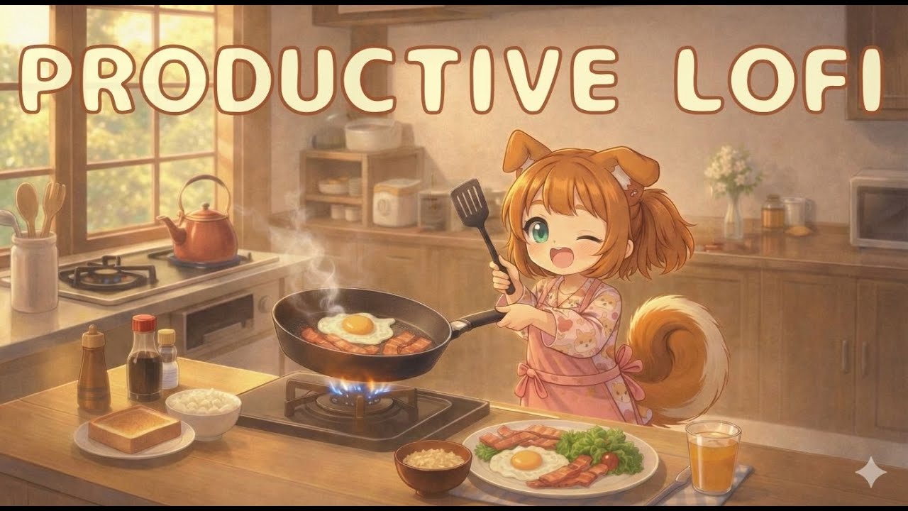 [Inumi's Daily Life Vol.2] Cooking Morning Lofi 🍳 Fresh Breakfast Beats [Kemomimi Lofi Fluffies]