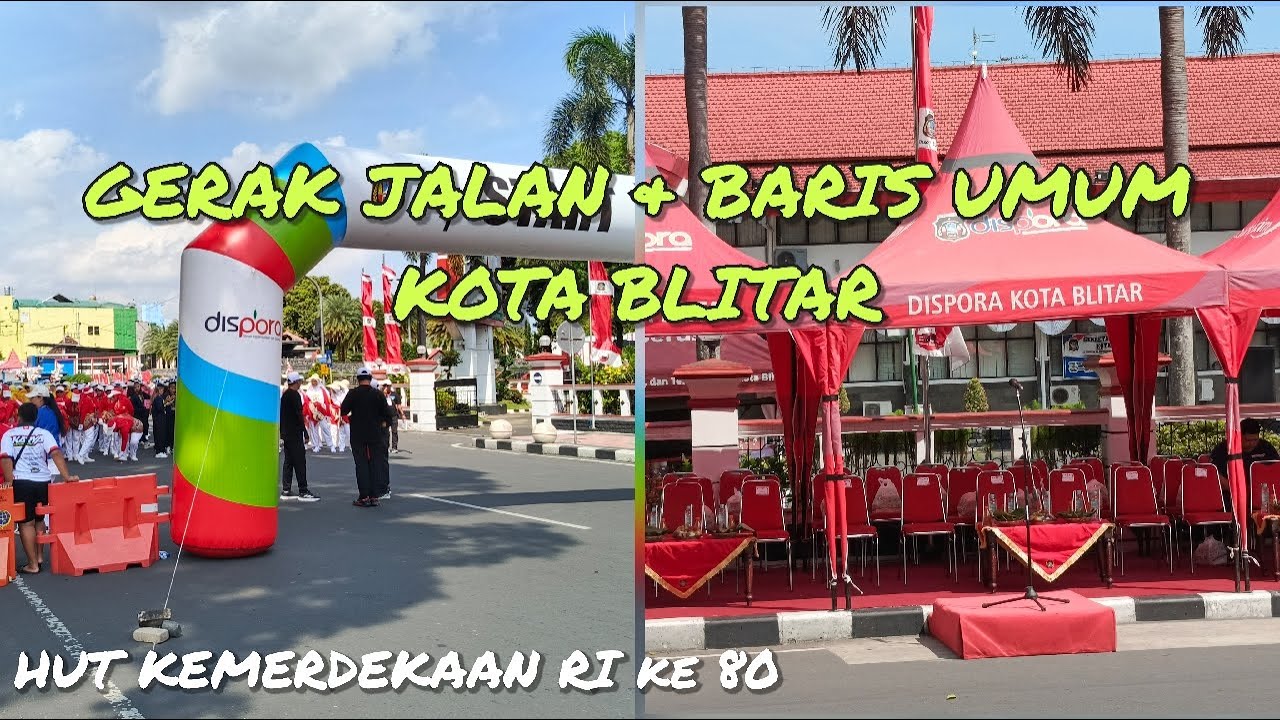 Gerak Jalan Umum Dalam Rangka HUT KEMERDEKAAN RI KE 80 KOTA BLITAR