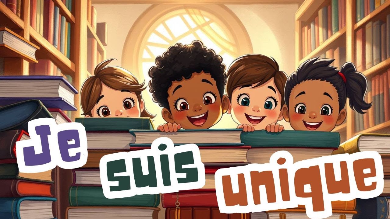 Je suis unique ! Chanson positive pour enfants de maternelle - Comptine motivante affirmation de soi